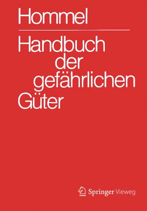 Bild: Coverabbildung  des Hommel, dem Handbuch der gefährlichen Güter von Springer Vieweg |©Springer