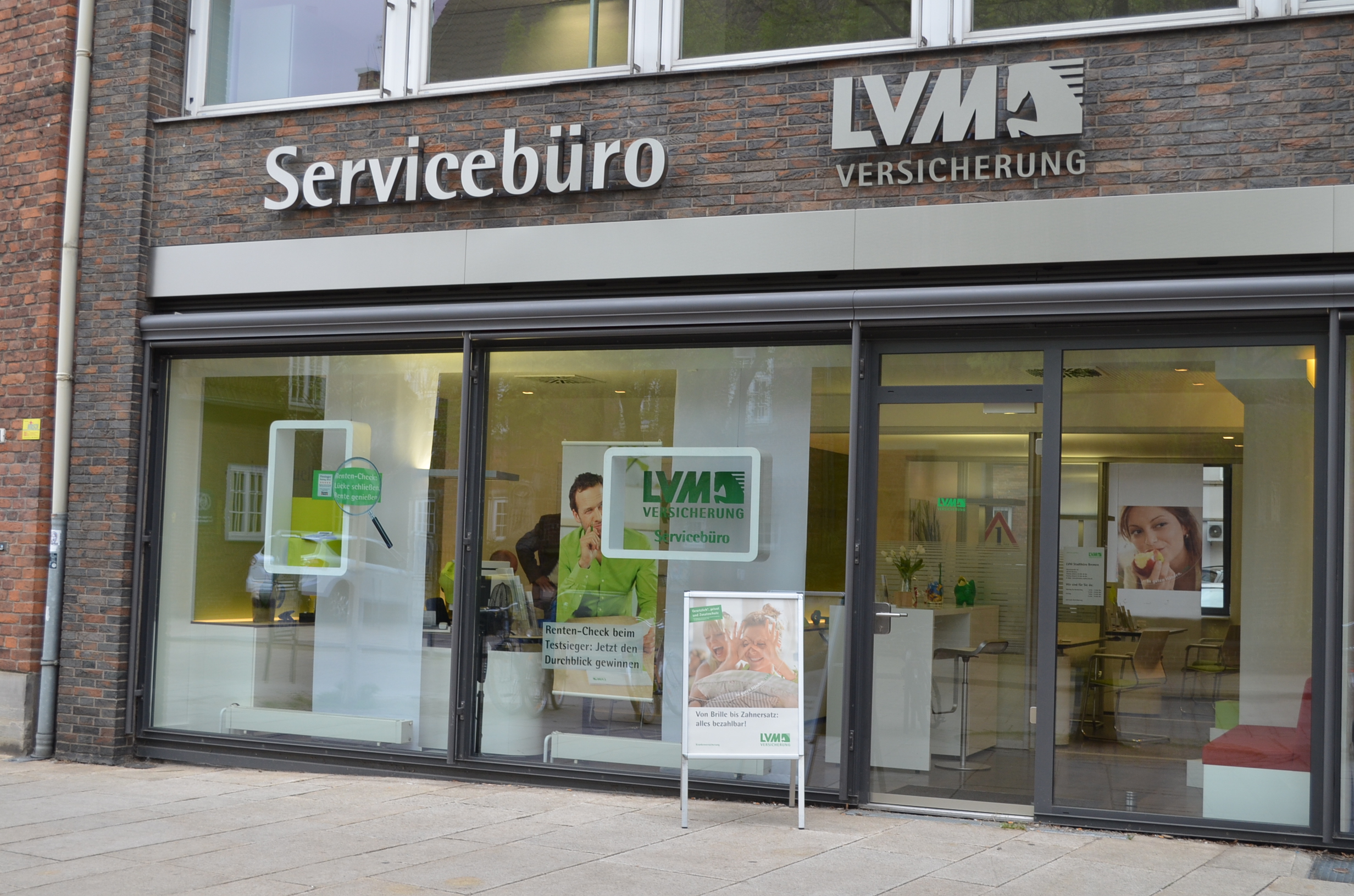 Das LVM Stadtbüro in der hkk (von außen) Das LVM Stadtbüro in der hkk (von außen)
