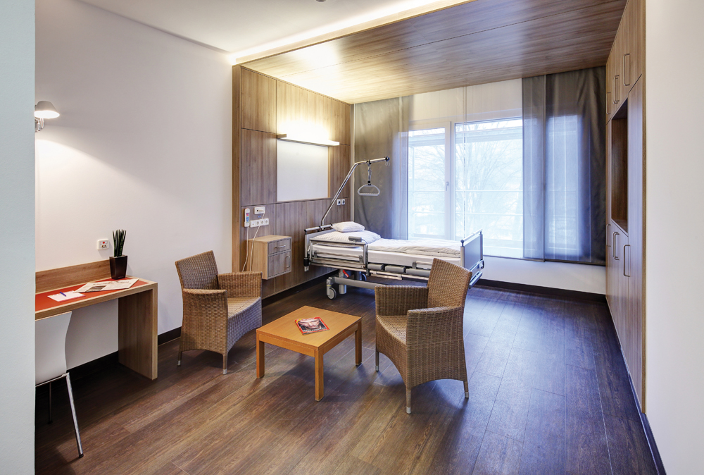 Modernes Patientenzimmer