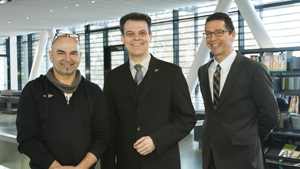 Beigefügtes Foto zeigt (v.l.n.r.):Produzent Robert Kohlmeyer, Bürgermeister Dr. Thomas Stöhr und Ges Beigefügtes Foto zeigt (v.l.n.r.):Produzent Robert Kohlmeyer, Bürgermeister Dr. Thomas Stöhr und Ges