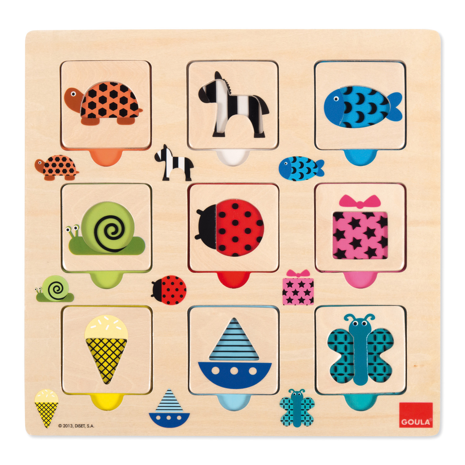Transparente Muster ? Goula Holzpuzzle von Jumbo