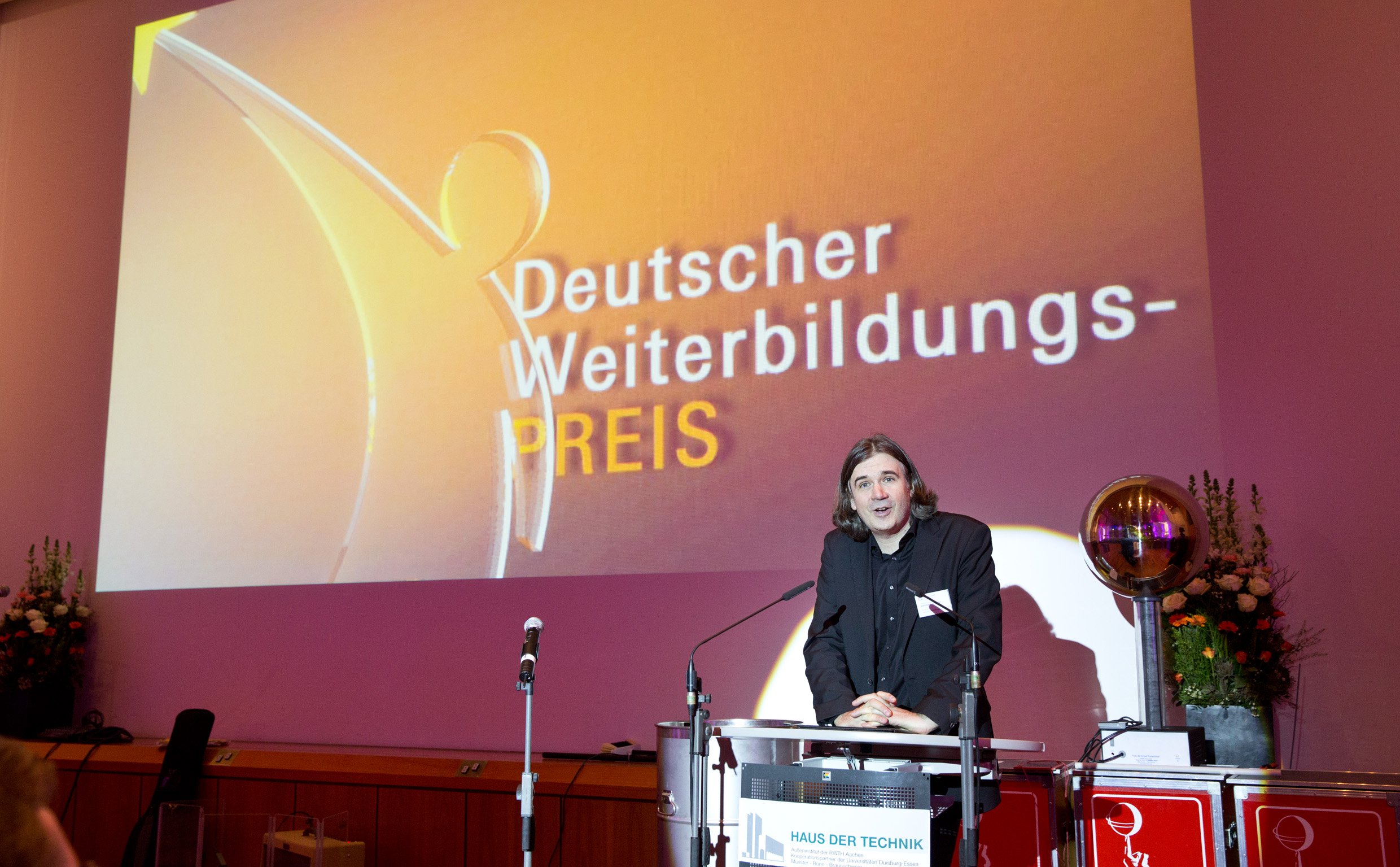 Hermann Scherer beim Deutschen Weiterbildungspreis Hermann Scherer beim Deutschen Weiterbildungspreis