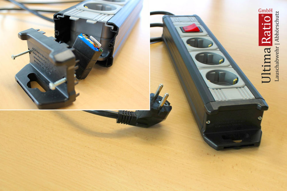 Manipulierte Mehrfachsteckdose Manipulierte Mehrfachsteckdose