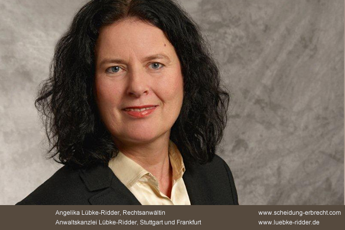Rechtsanwältin Angelika Lübke-Ridder zum Thema Unterhaltsansprüche bei Trennung und Scheidung Rechtsanwältin Angelika Lübke-Ridder zum Thema Unterhaltsansprüche bei Trennung und Scheidung