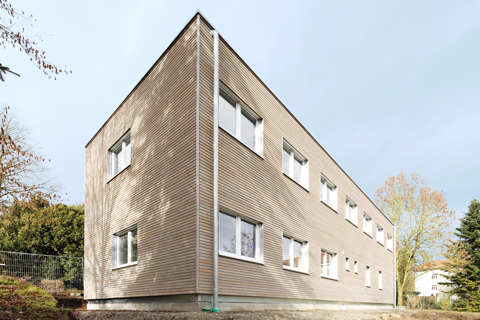 14 Raummodule bilden den Neubau des Vinzenz von Paul Hospitals