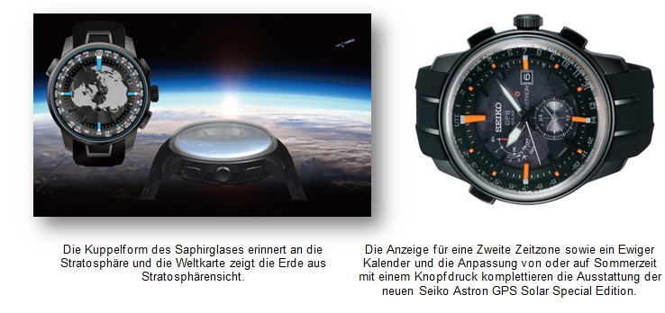 Mit neuem Design: Die Seiko GPS Solar Special Edition Modelle SAS035 und SAS031. Mit neuem Design: Die Seiko GPS Solar Special Edition Modelle SAS035 und SAS031.