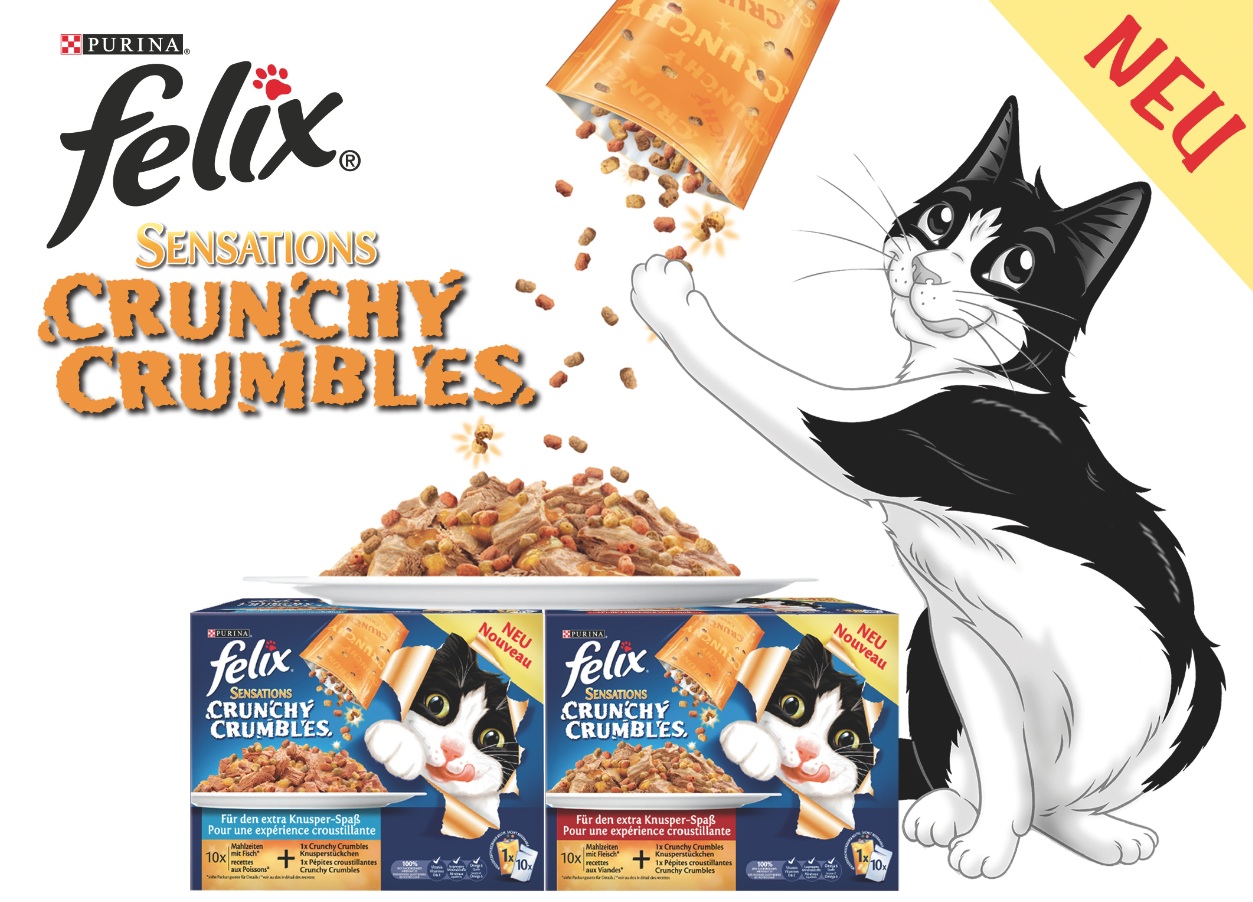 Das neue FELIX Sensations Crunchy Crumbles