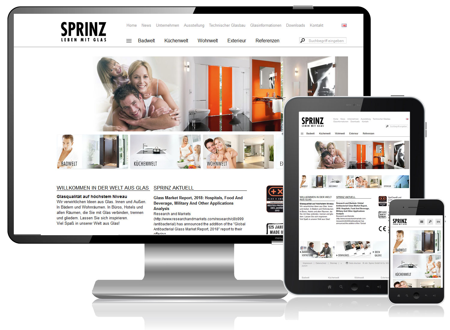 Responsive Website von SPRINZ Responsive Website von SPRINZ