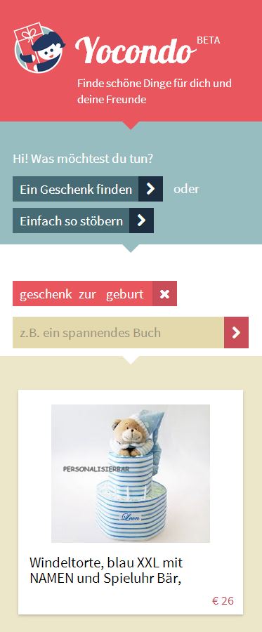 yocondo auf dem Smartphone