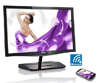 DrahtloseÜbertragung vom kleinen Display zum großen: der Philips Miracast Monitor 239C4QHWAB DrahtloseÜbertragung vom kleinen Display zum großen: der Philips Miracast Monitor 239C4QHWAB