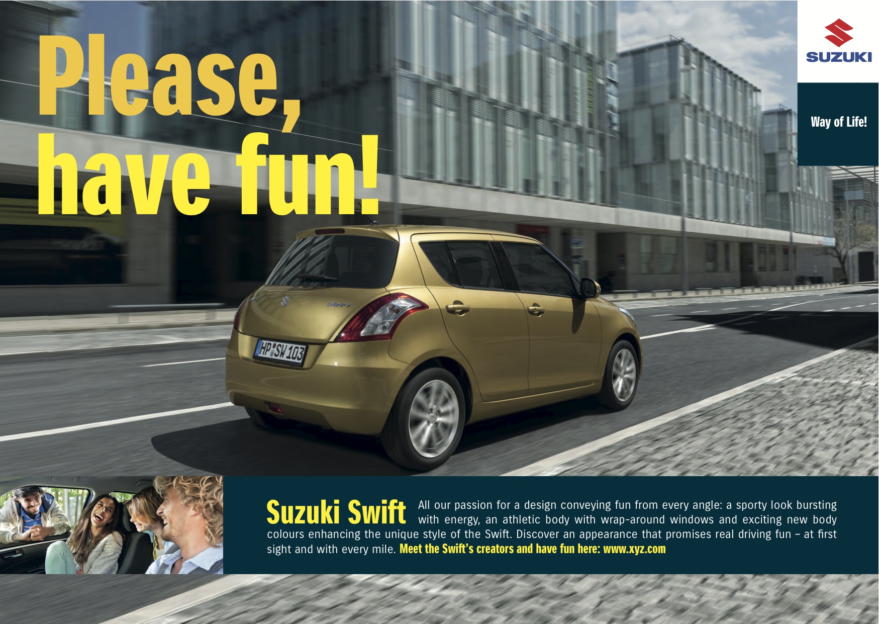 Suzuki Swift: Anzeigenmotiv