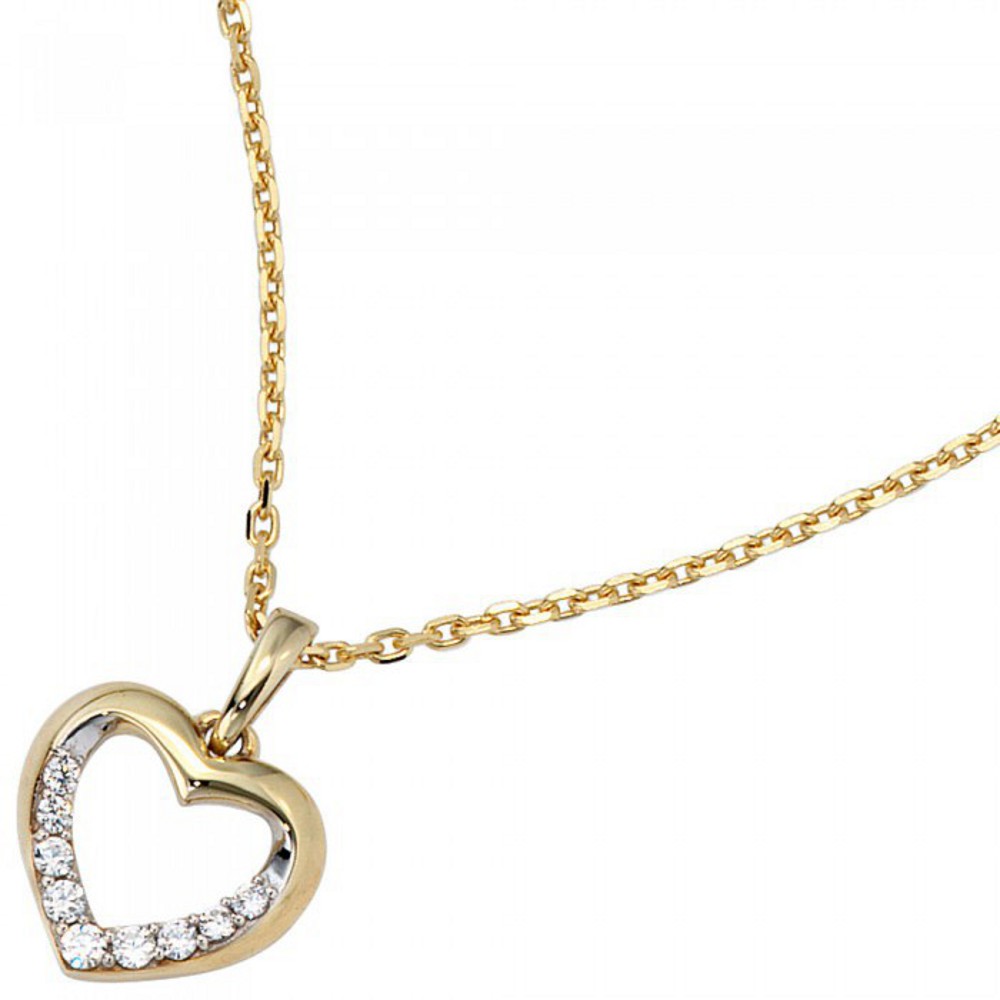 Herzanhänger in silber und gold bei myangels.de