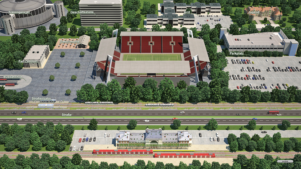 Der Stadionumfeldausbau in Torchance 2014