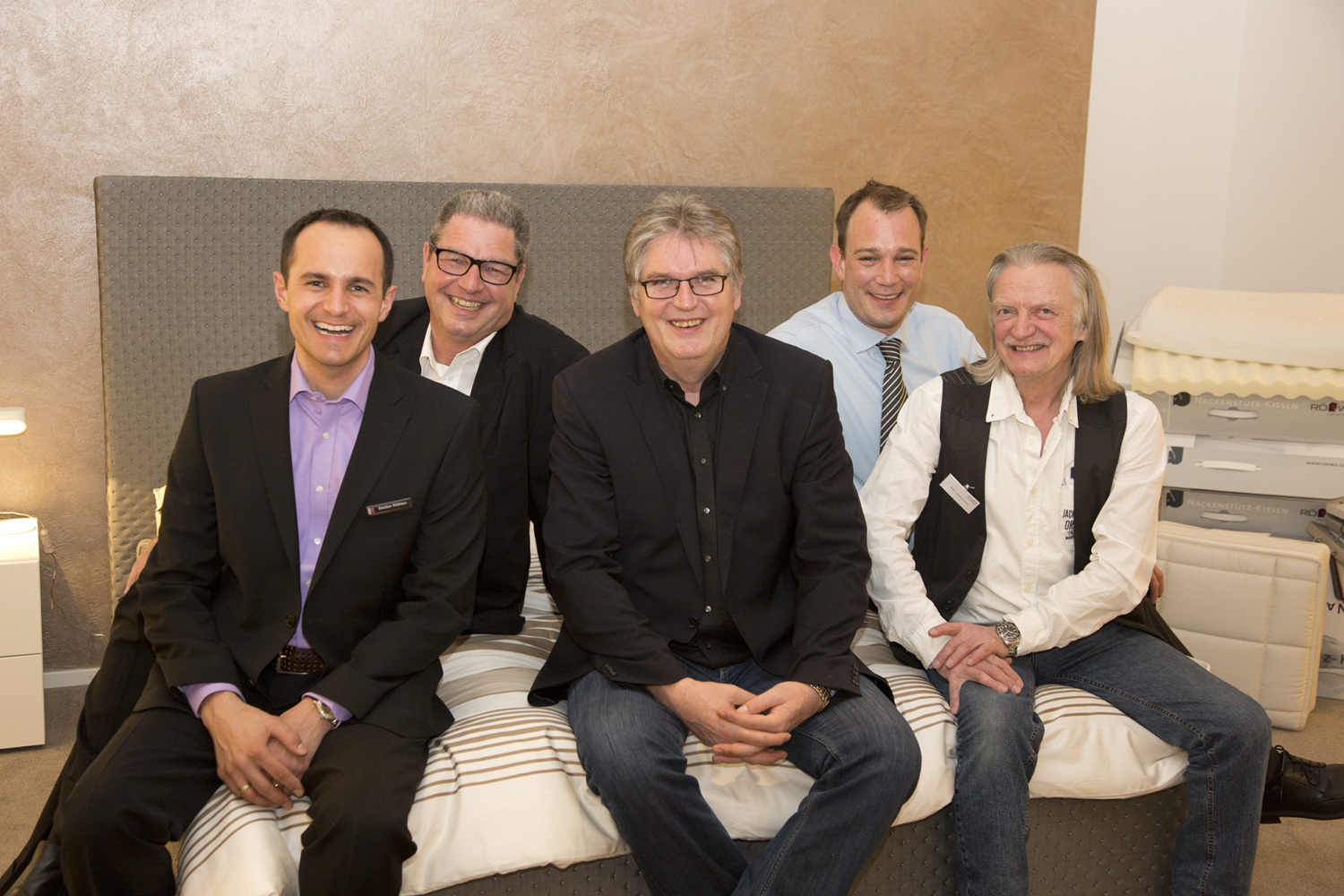 v.l. Bastian Röthlein, Fredy Groth, Arno Dietmann, Volker Wedde, Ralf Junkermann