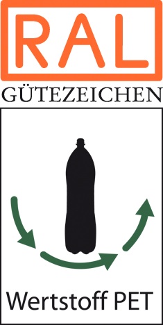 RAL Gütezeichen Wertstoff PET, Bildnachweis: RAL