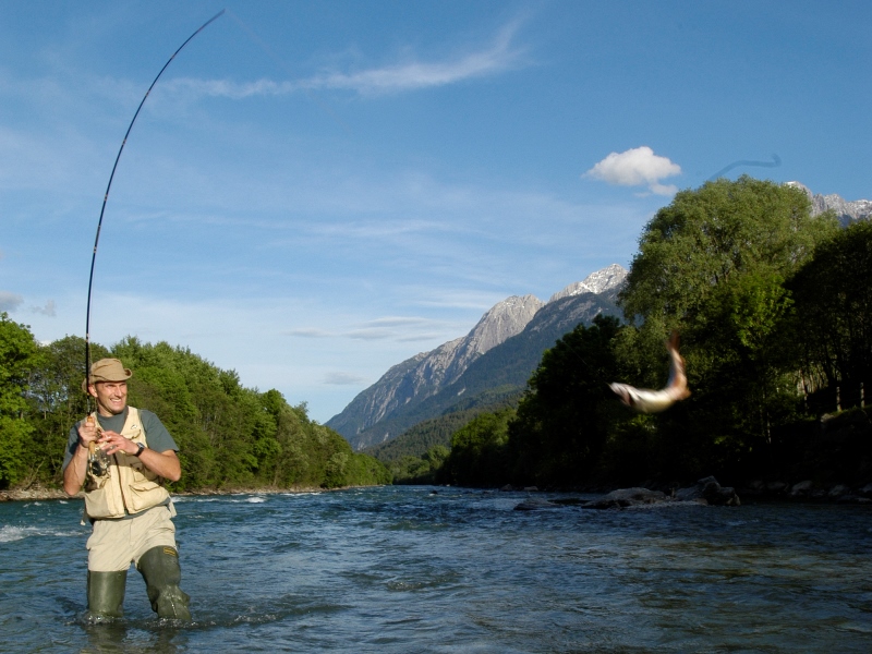 Natur pur: Fliegenfischen in Osttirol.
