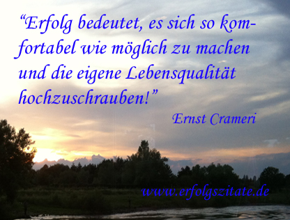Erfolg bedeutet, es sich so komfortabel wie möglich zu machen... Erfolg bedeutet, es sich so komfortabel wie möglich zu machen...