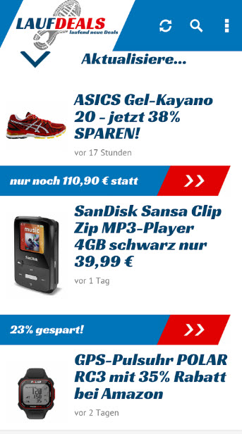 Laufdeals.de App im Google Play Store Laufdeals.de App im Google Play Store