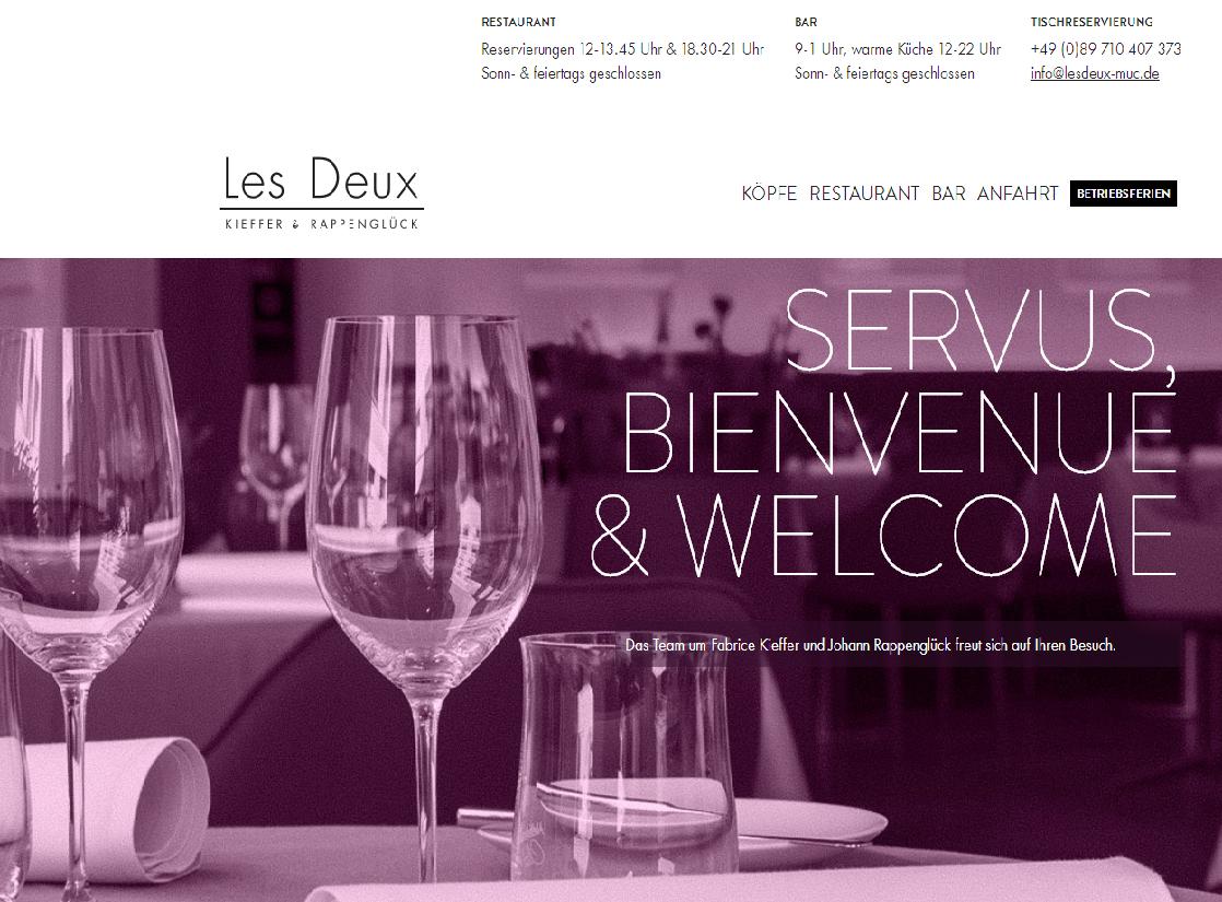 Gourmetrestaurant Les Deux München