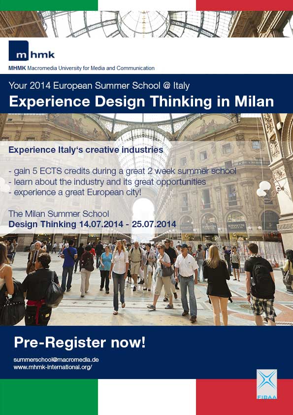 SUMMER SCHOOL MHMK 2014 Milan and Berlin SUMMER SCHOOL MHMK 2014 Milan and Berlin