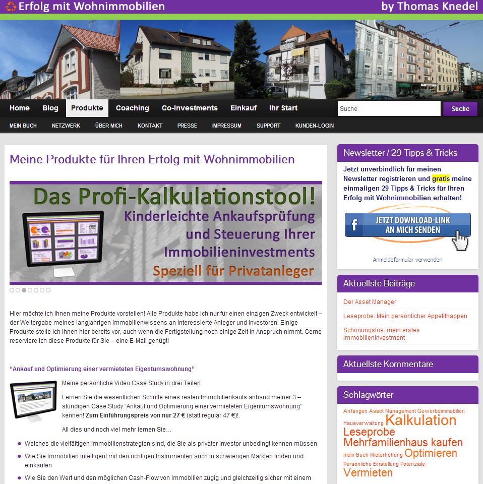 Thomas Knedel MRICS eröffnet Plattform Erfolg mit Wohnimmobilien für private Immobilieninvestoren.