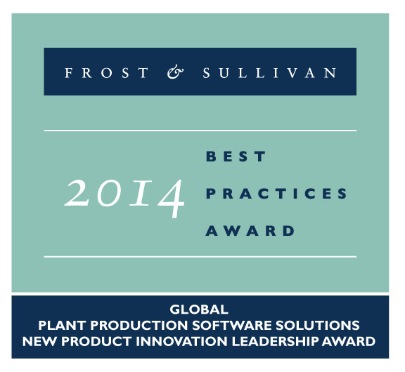Frost&Sullivan zeichnete die FORCAM Lösung als Globale Fabriksoftware des Jahres 2014 aus