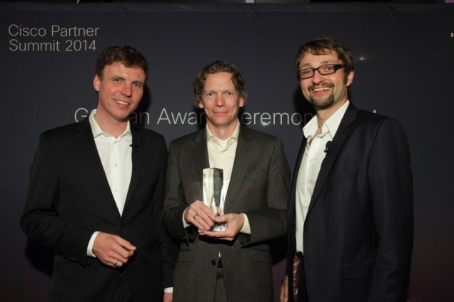 Controlware wurde auf dem Cisco Partner Summit 2014 für herausragende Architektur-Kompetenz ausgezei Controlware wurde auf dem Cisco Partner Summit 2014 für herausragende Architektur-Kompetenz ausgezei