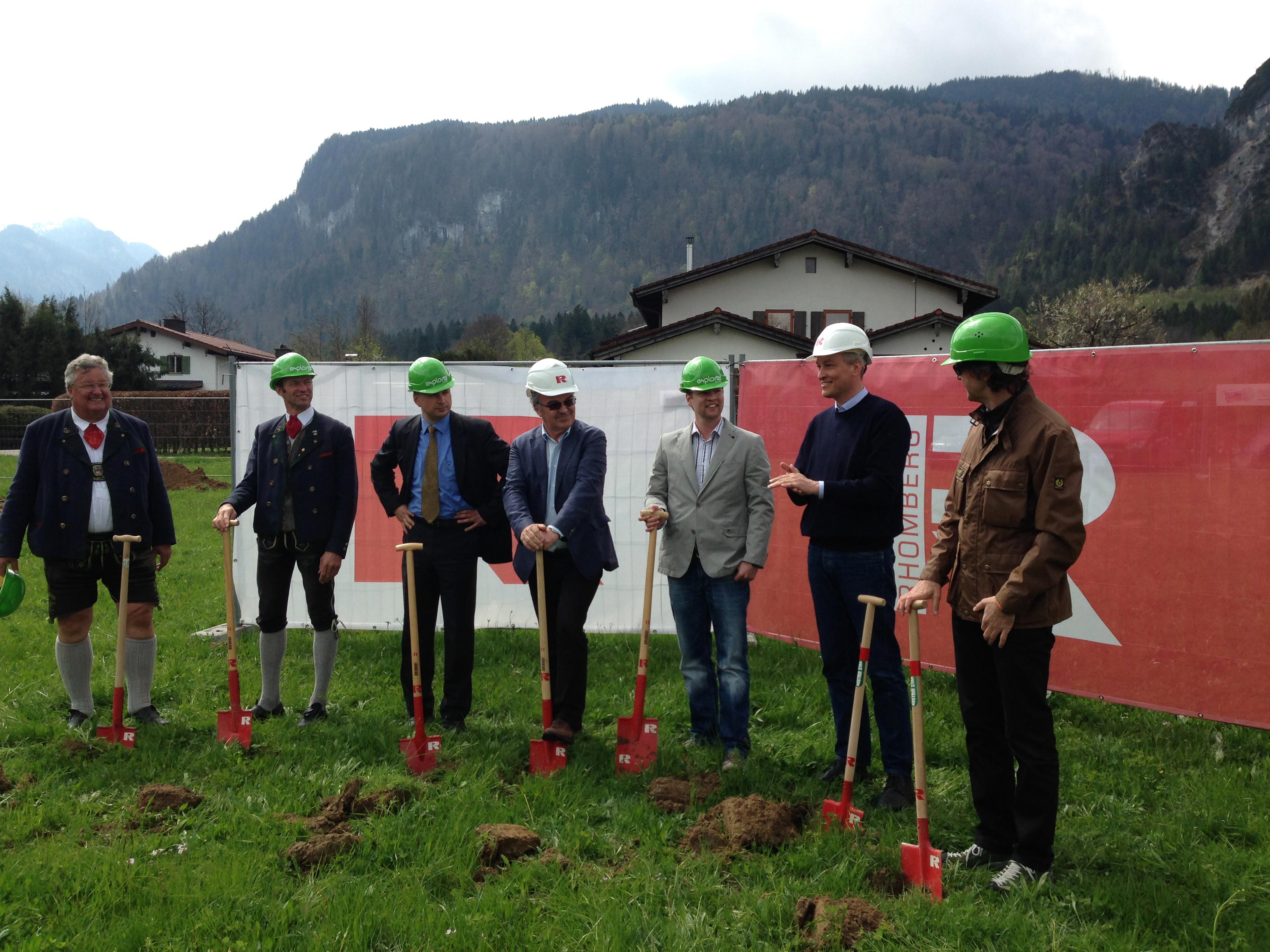 Feierlicher Spatenstich des Explorer Hotel Berchtesgaden in Schönau am Königssee