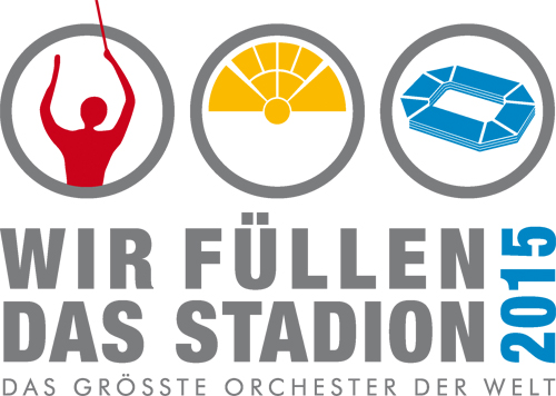 Das Projekt-Logo von Wir füllen das Stadion 2015 aus dem Hause Laub&Partner