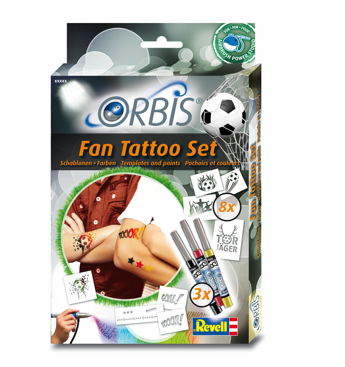 Fan-Tattoo-Set von Orbis
