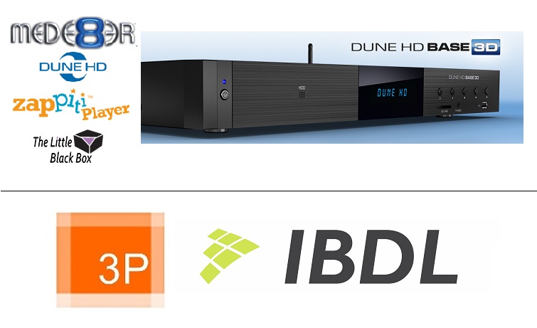 Die Marken umfassen Mede8er, Dune HD und Zappiti sowie The Little Black Box