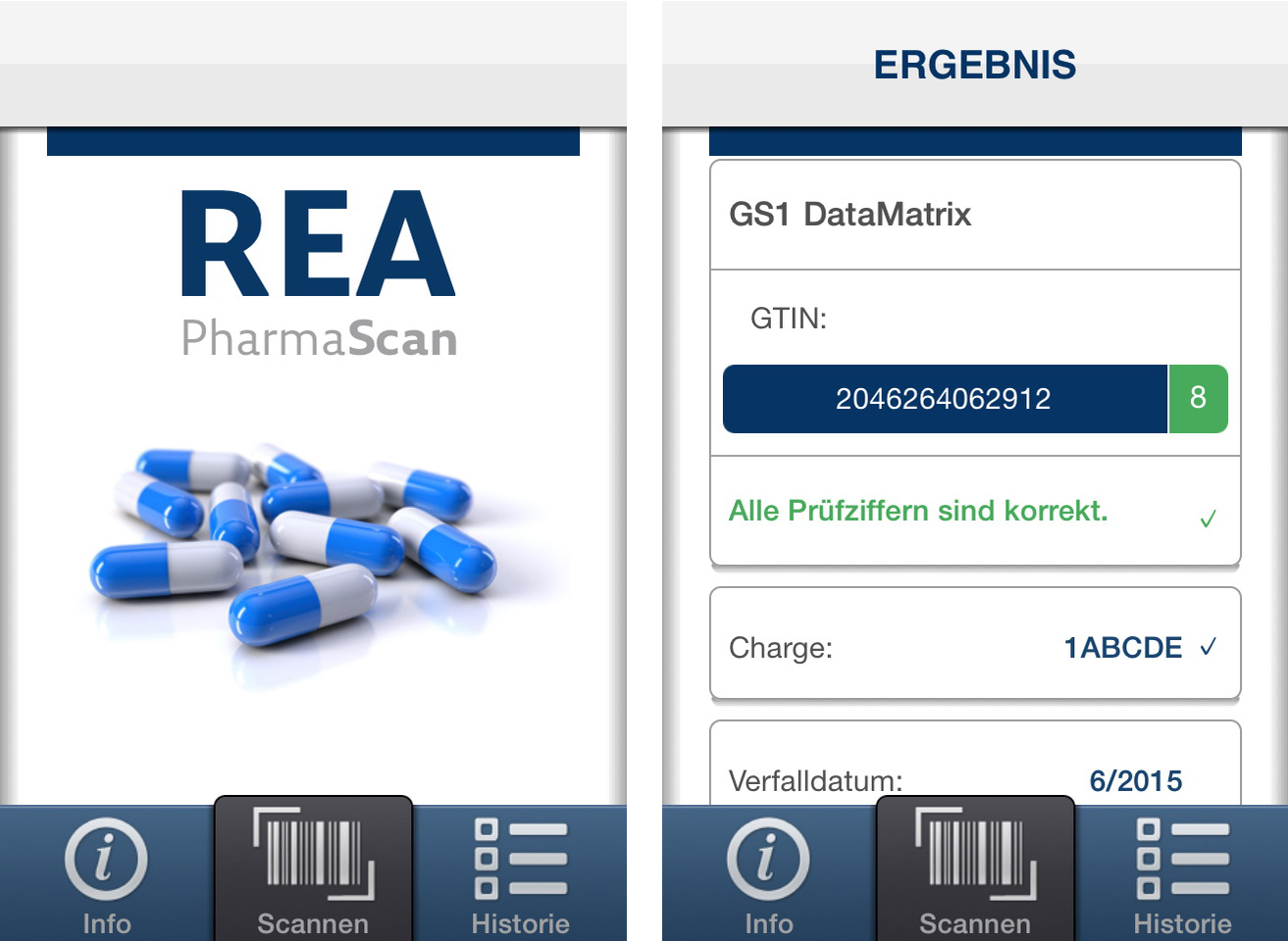 Die PharmaScan App von REA Die PharmaScan App von REA