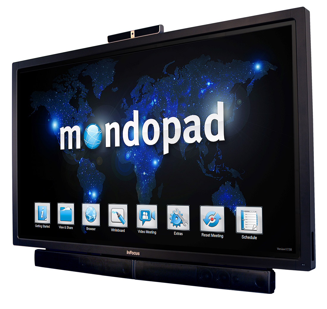 Das 70-Zoll-Mondopad eignet sich ideal als Kommunikationszentrale