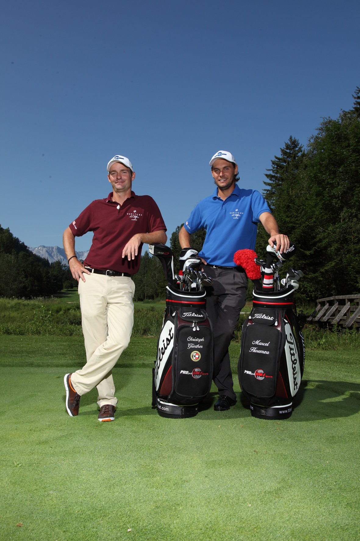 Golf-Botschafter: Christoph Günther und Marcel Haremza Golf-Botschafter: Christoph Günther und Marcel Haremza