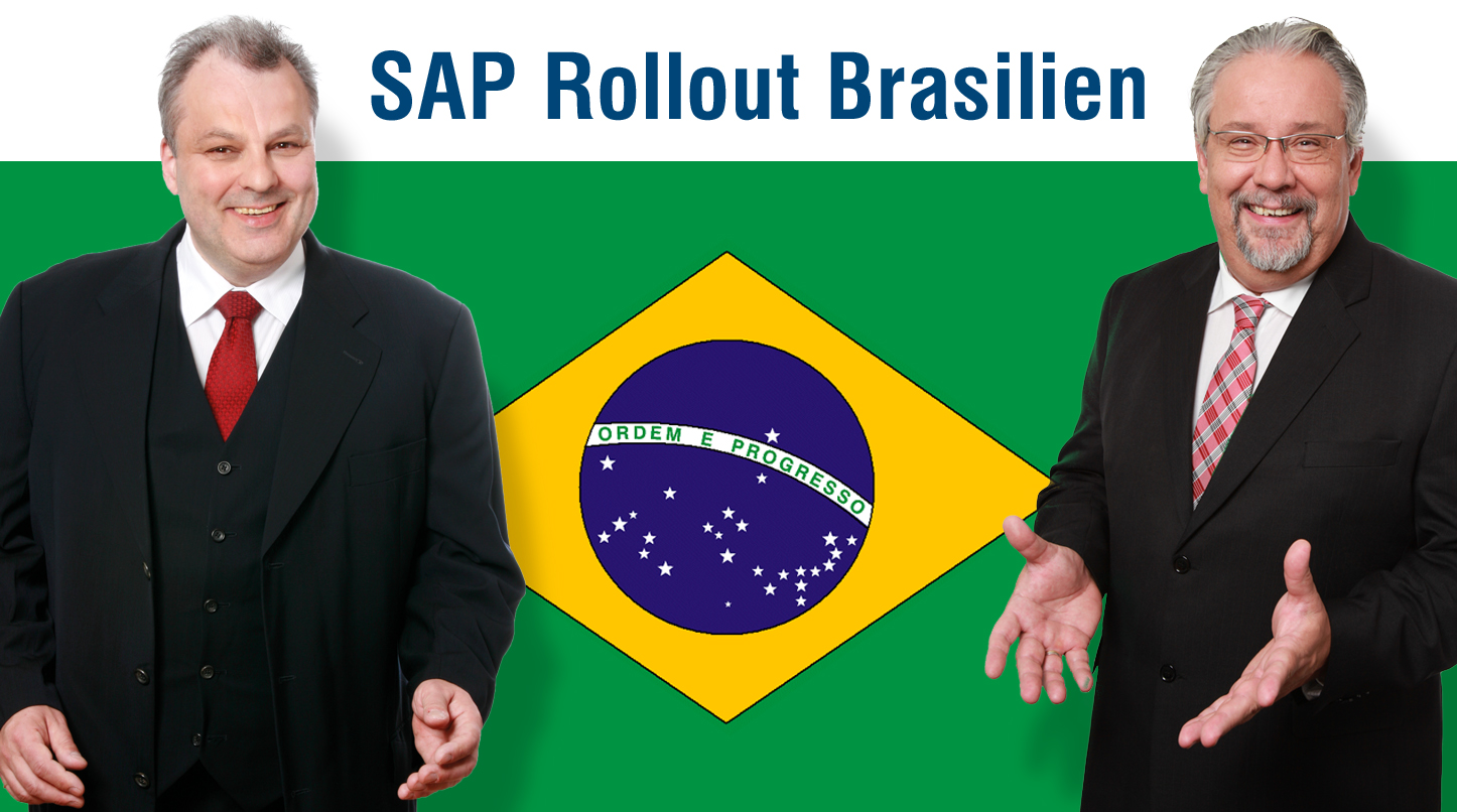 Frank Gilow und Dieter Voigt von der Tuleva AG präsentieren denExperten-Workshop?SAP Rollout Brasili