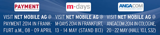 Messepräsenz der net mobile AG Messepräsenz der net mobile AG