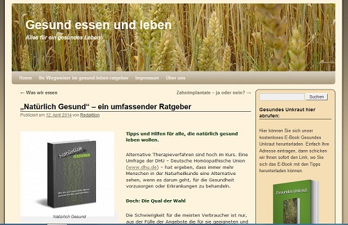 natürlich gesund, gesund-leben-Ratgeber