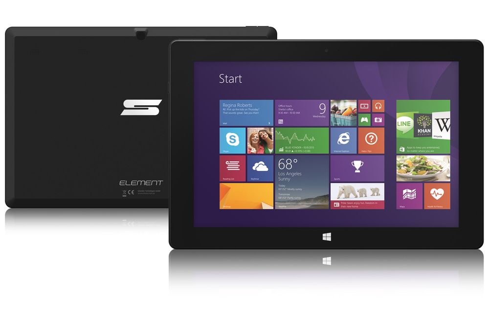 Das Schenker ELEMENT Tablet ist ein vollwertiger Windows 8.1 PC