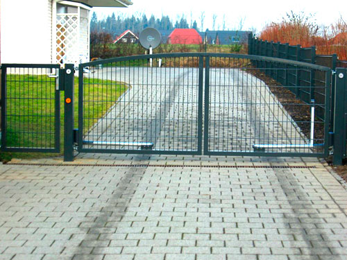 Beispiel für Unikaten Zaunbau