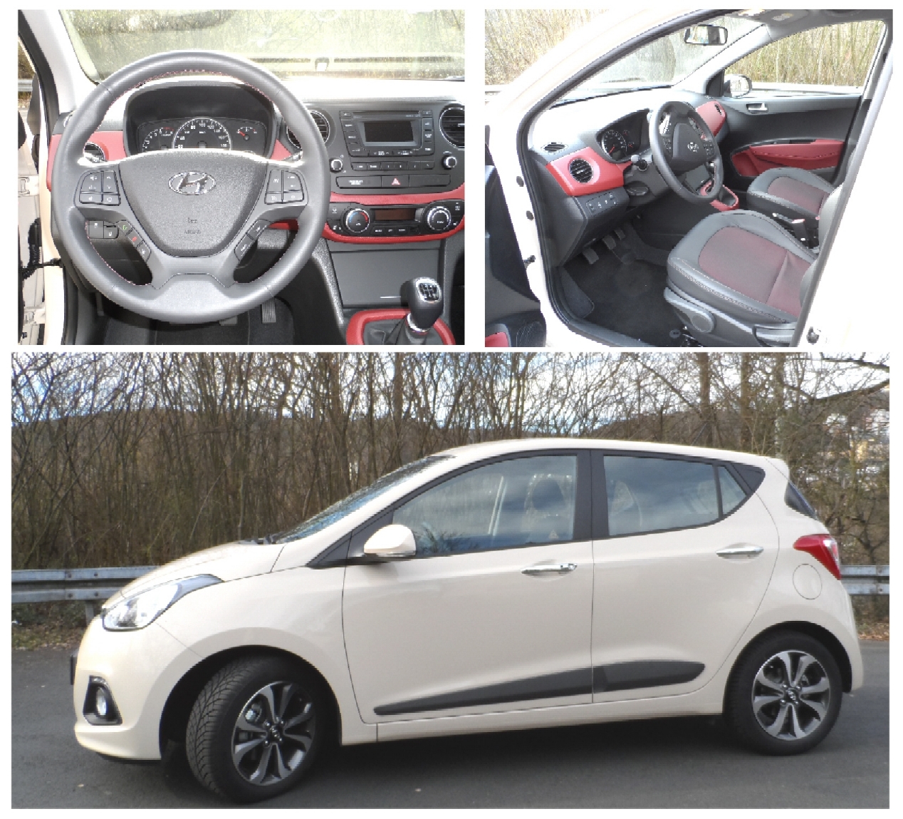 Griffiges Lenkrad, flottes Interieur und ansprechend gestylt: Hyundai i10 Style im Test. Foto. press Griffiges Lenkrad, flottes Interieur und ansprechend gestylt: Hyundai i10 Style im Test. Foto. press