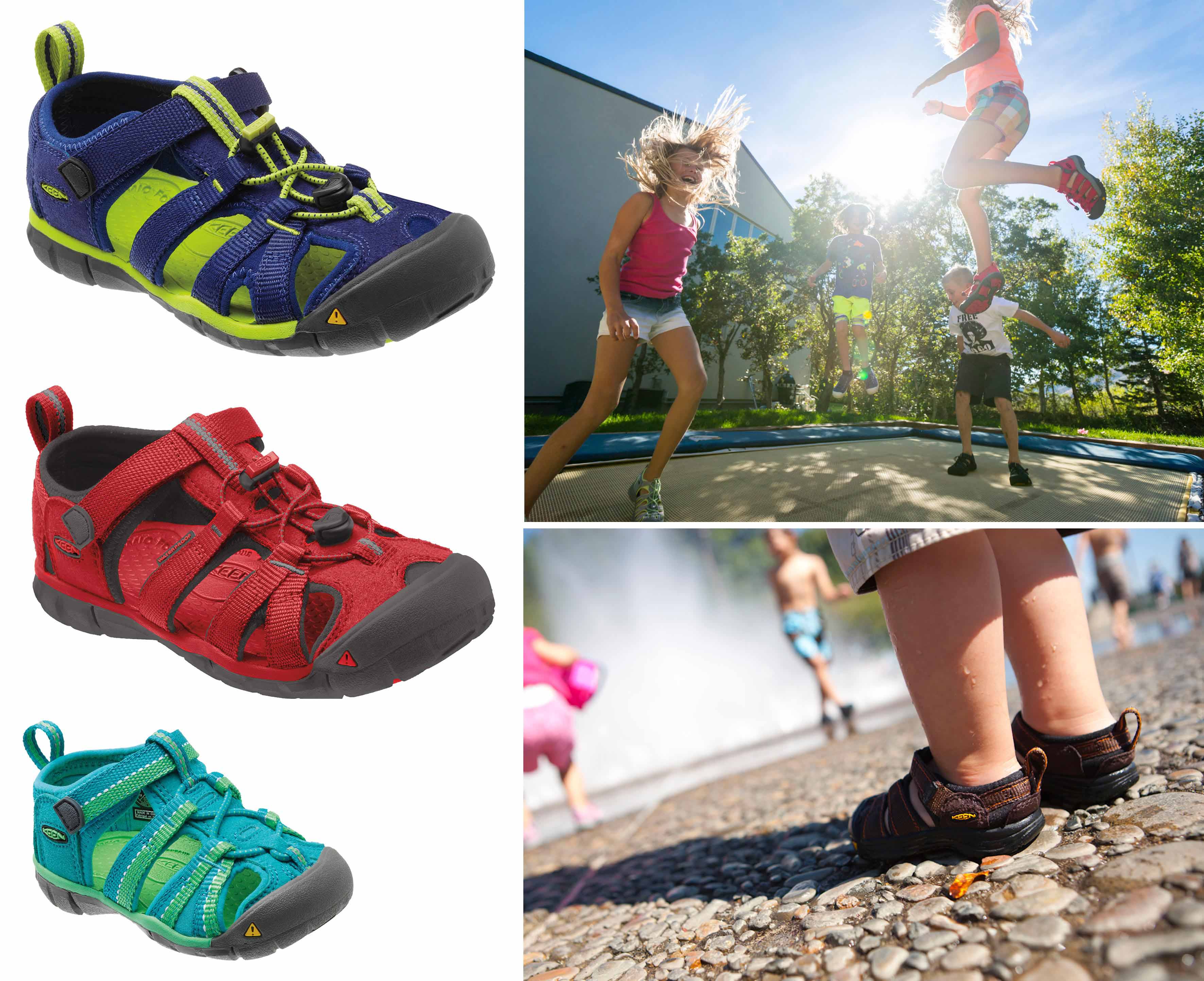 KEEN Seacamp II CNX schützt verspielte Kinderfüße KEEN Seacamp II CNX schützt verspielte Kinderfüße
