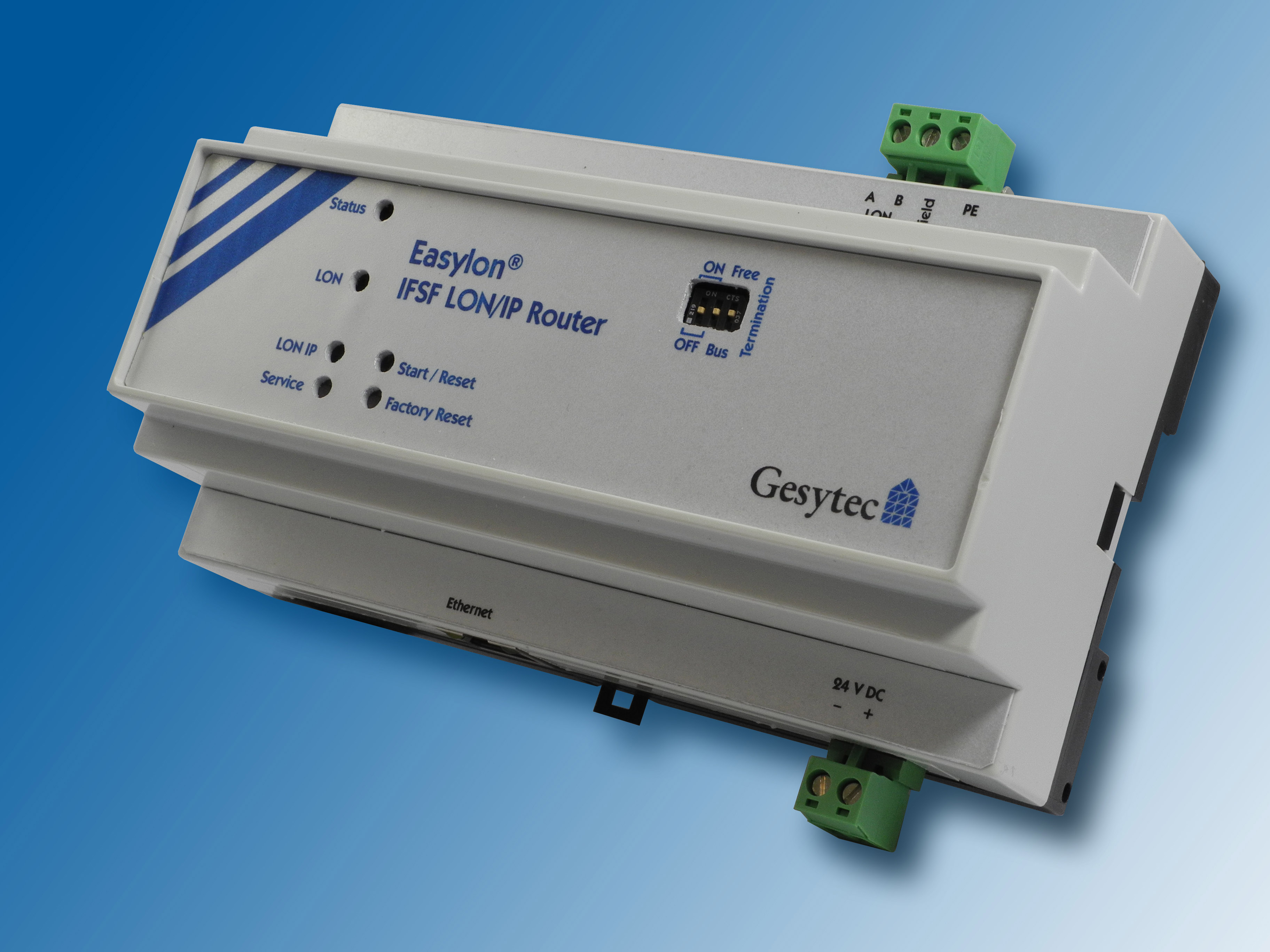 Der Easylon®IFSF LON-IP Router verbindet IFSF LON und IFSF IP Netze Der Easylon®IFSF LON-IP Router verbindet IFSF LON und IFSF IP Netze