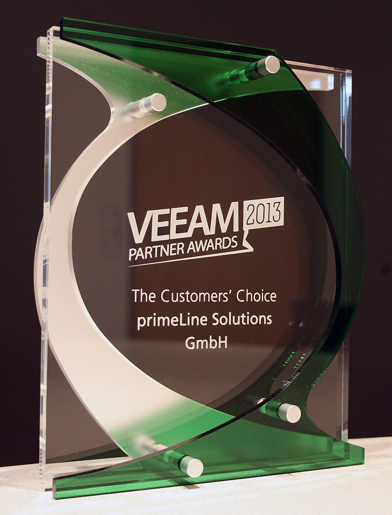 Veeam Customer Choice Award - primeLine Solutions GmbH