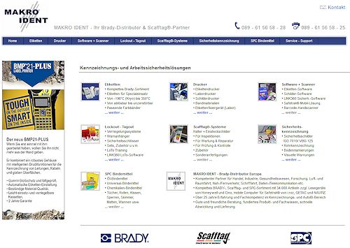 MAKRO IDENT - Brady-Distributor mit über 34.000 Brady-Artikeln MAKRO IDENT - Brady-Distributor mit über 34.000 Brady-Artikeln