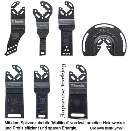 Effizientes Heimwerken mit dem Multitool-Zubehör von kwb. Bild: kwb tools GmbH Effizientes Heimwerken mit dem Multitool-Zubehör von kwb. Bild: kwb tools GmbH