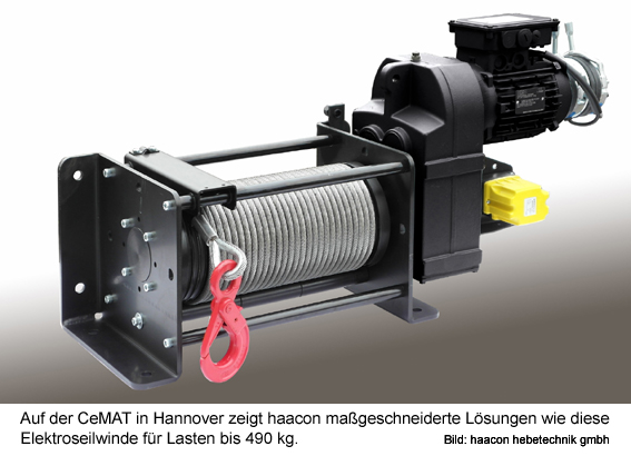 haacon zeigt auf der CeMAT in Hannover maßgeschneiderte Lösungen. Bild: haacon