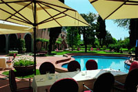 Villa La Massa - Blick auf den Swimmingpool