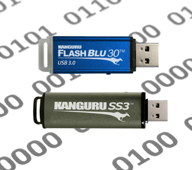 Kanguru FlashBlu30 und SS3 mit Schreibschutz