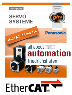Ethercat und ghv Antriebstechnik auf der all about automation - Messe in Friedrichshafen