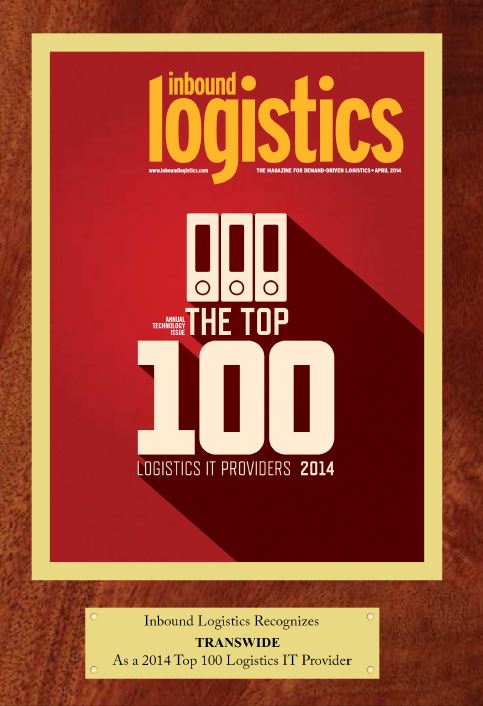Die U.S. Fachzeitschrift Inbound Logistics wählt Transwide zum Branchenführer Die U.S. Fachzeitschrift Inbound Logistics wählt Transwide zum Branchenführer